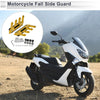 Motorcycle 1 Set Side Guard Fender Mud Guards Gold Tone