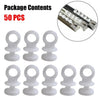 Camper Van MOTORHOME Caravan Boat 50PCS Curtain Track Hooks Runner