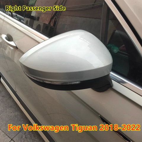 Volkswagen Tiguan Right Rear View Side Mirror Cover Silver (2018–2022)