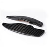 BMW 5 Series 2 x Black Carbon Fiber Shift Paddle Extensions (2011-2017)