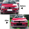 Volkswagen Polo Gloss Black Front Bumper Splitter Lip (2018-2023)
