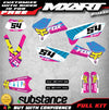 KTM EXC 2005-2007 Custom Graphics Kit Stickers