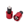 Motorcycle Scooter 2 x Red Alum Alloy 7/8" 22mm Handlebar End Cap Grip