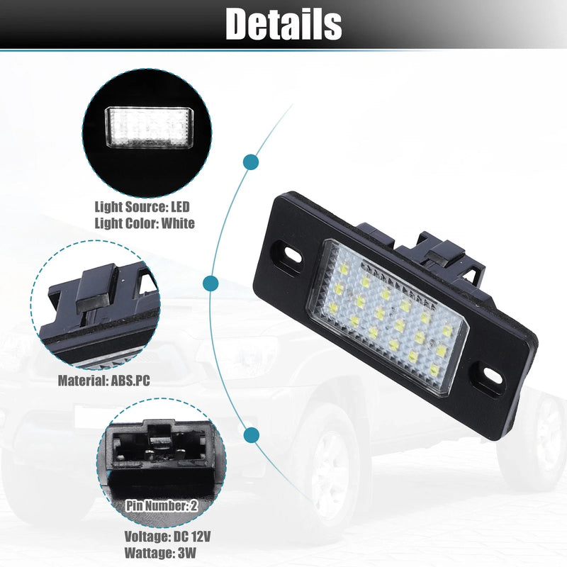 VW Jetta with Decoders LED License Plate Lights