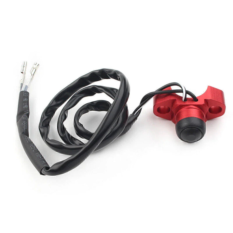 Dirt Bike Quad ATV Universal Red CNC Engine Stop Start Kill Switch Button