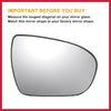 Kia Optima Heated Right Side Mirror Glass w/ Backing Plate (2011-2015)