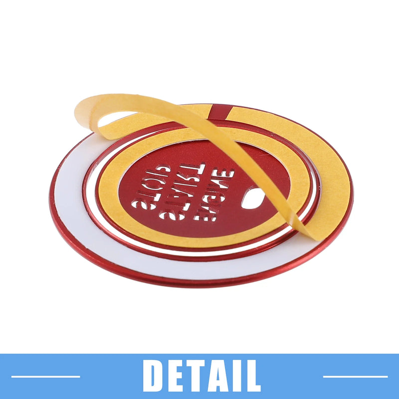 Hyundai Sonata 2011-2014 Aluminum Red Engine Ignition Button Decal