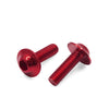 Make Model M6 / 20mm / Red Hexagon License Plates Fairing Bolts Screws