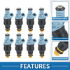 Ford F-250 XL XLT (1991-1995) 7.5L Fuel Injector 8 x No.0280150947