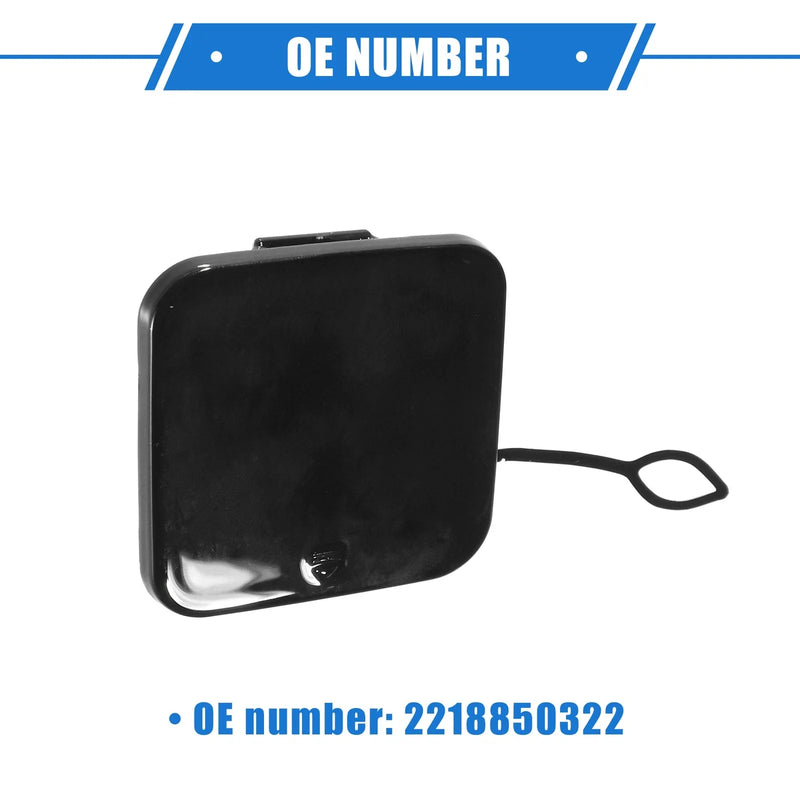 Mercedes-Benz S Class (2010-2013) Black Front Bumper Tow Hook Cover