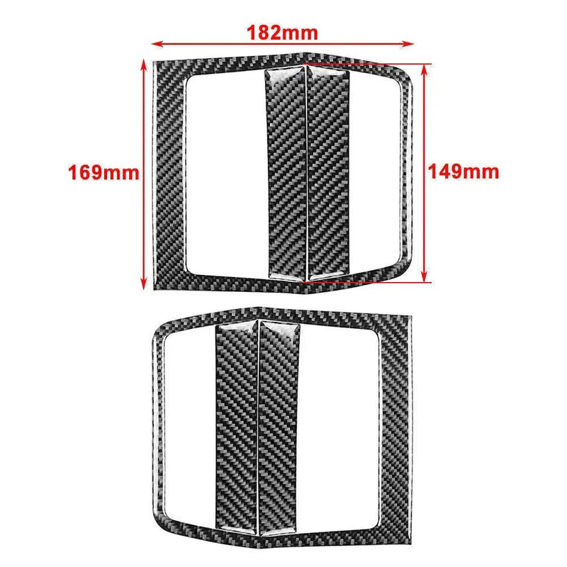 Dodge Challenger Carbon Fiber Interior Door Pusher Panel Cover (2008-2014)