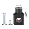 Motorcycle Black Handlebar Mounting Riser Clamp 7/8" 22mm