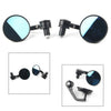 Dirt Bike Bobber Cafe Motorcycle 7/8" Handle Bar End Rearview Side Mirrors