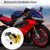 Slope Handle with Hook Aluminum Alloy Motorcycle Hanging Hook Gold Tone