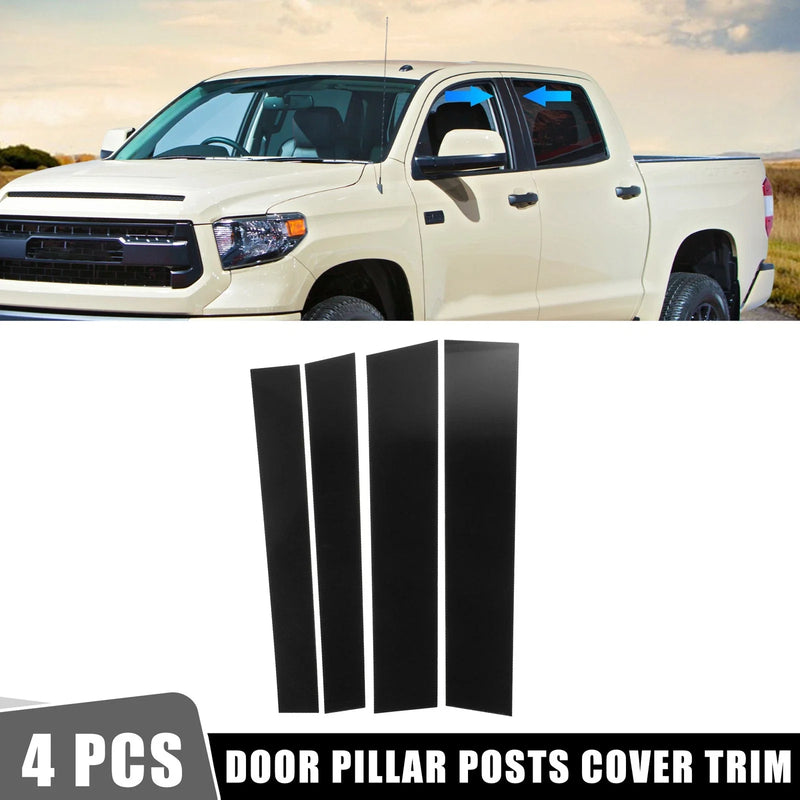 Toyota Tundra 4 x Door Cover Panel Trim Pillar Posts Stickers (2007–2021)