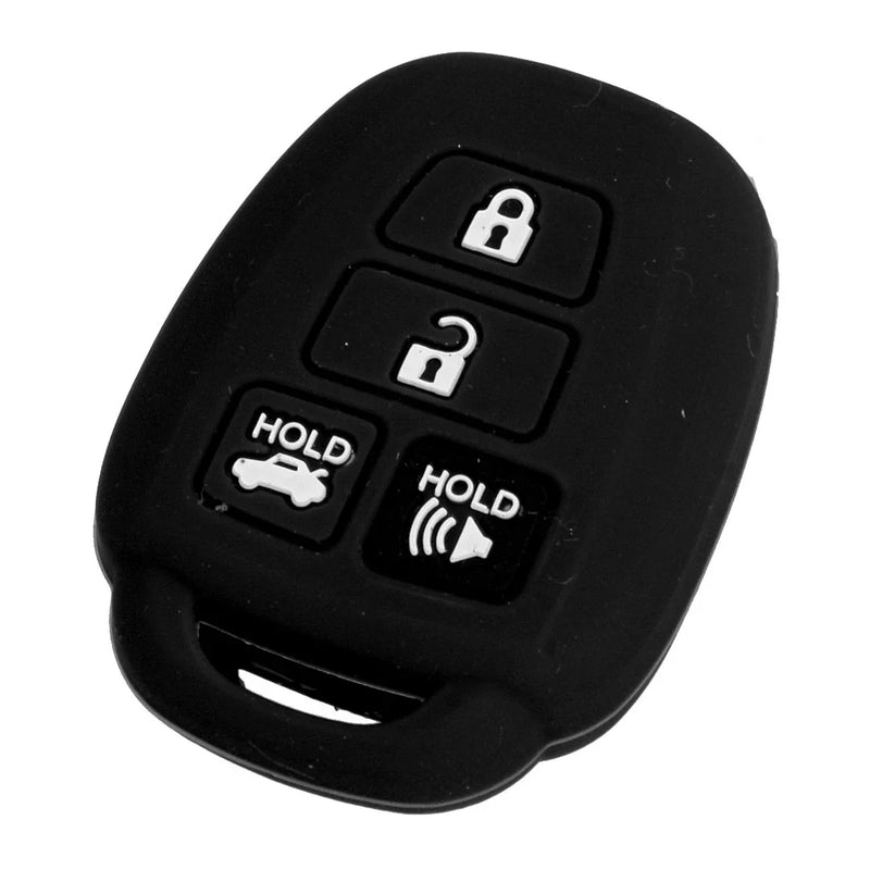 Toyota Corolla Black Silicone Key Case Cover (2014-2018)