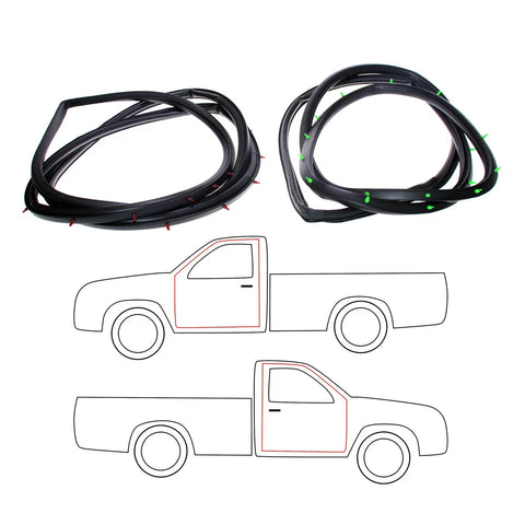 Mitsubishi Triton Forte L200 Door Weatherstrip Rubber x2