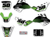 Kawasaki KDX 50 Loop Style Stickers Custom Graphic Kit