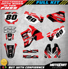 Honda CR 80 Digger Style Graphics Custom Decal Kit (1996-2002)