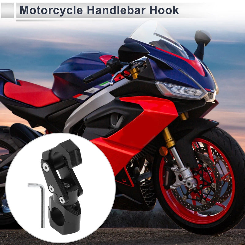 Rectangle Alloy / Motorcycle Hanging Hook / Hexagon Wrench 1 Set Black