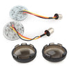Harley Dyna, Touring, Softail 1157 LED Rear Turn Signal Smoked Lens Cover