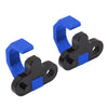 Suzuki RM250 RM-Z450 2 x Blue Rear Brake Line Hose Snap Clamps (2000-2023)
