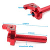 Universal Red CNC 7/8'' Motor Handlebar Grip Twist Throttle