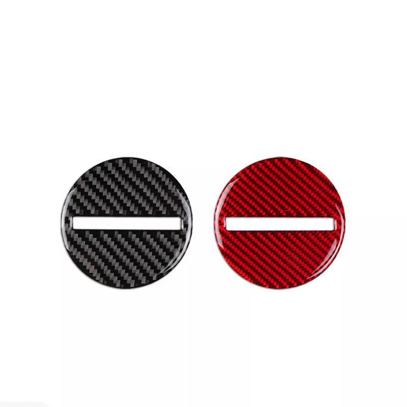 Chevy Camaro (2017-2024) 1 x Red Carbon Fiber Steering Wheel Cover Trim