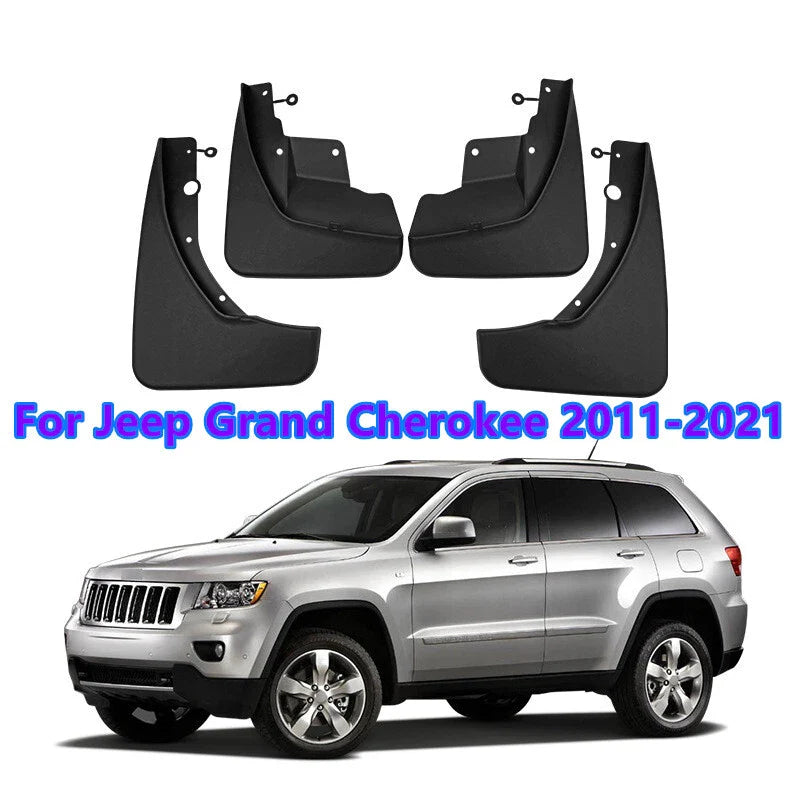 Jeep Grand Cherokee 4x Front Rear Splash Fender Mud Flaps Guards (2011–2021)