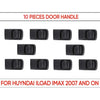 Hyundai iLoad iMax 10pc Rear Right Outer Sliding Door Handle Black (2008-On)