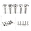 Disc Brake Rotor Fasteners 5 x M8x30mm Ti Hex Socket Bolts