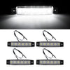4x Super-Bright Marine Grade 12V Waterproof White 6 LED Lights