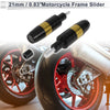 Make Model 8mm Aluminum Alloy Motorcycle Slider Frame 2 x Pcs Gold Tone