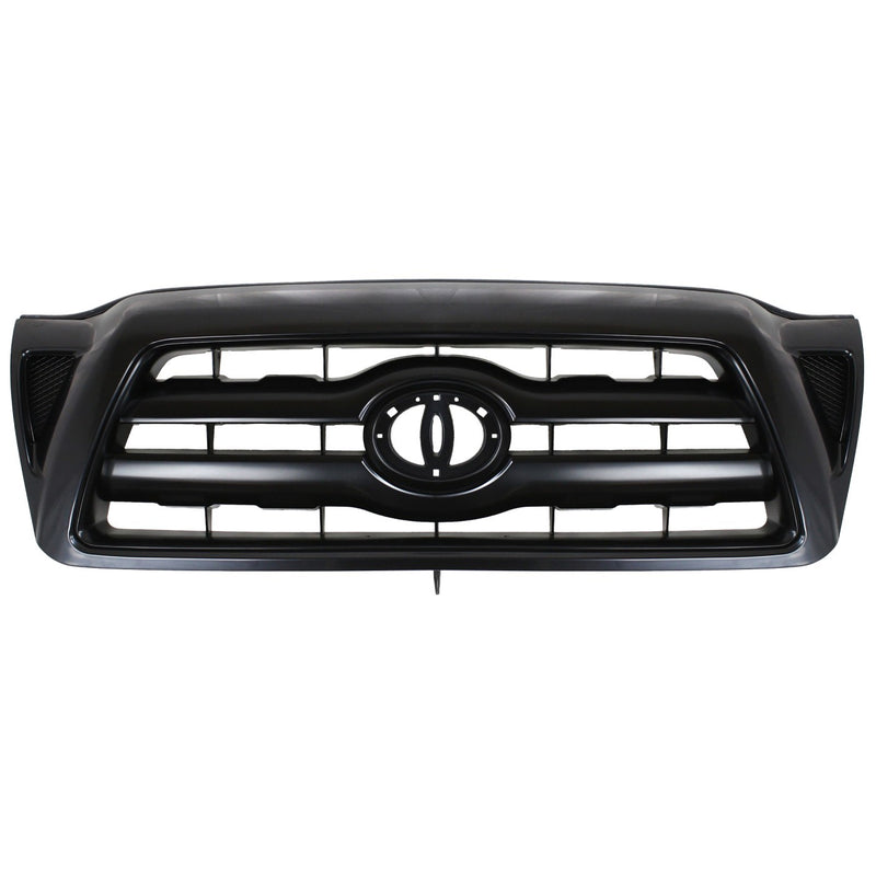 Grille For 2005-2011 Toyota Tacoma Black Shell Plastic