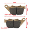 HARLEY DAVIDSON XL 883 R Sportster, XL 1200 C Custom Rear Brake Pads (05-13)