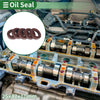Make Model Oil Seal 25x42x10mm Brown FKM Rubber 5 Pcs