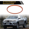 Toyota Tacoma AC Vent Dashboard Decoration Rings 4 Pcs (2016–2021)