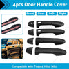 Toyota Hilux 4 x Matte Black Door Handle Covers (2015-2021)