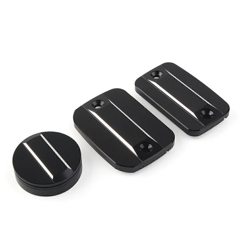 Scrambler 1100 Black Front Brake Clutch Fluid Reservoir Cap & Rear Brake Cover
