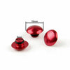 Motorcycle Hexagon Screws 10 x M10 Red Protective Caps (T4)