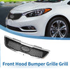Kia Forte (2010-2013) Black Chrome Silver Tone Front Upper Bumper Grille