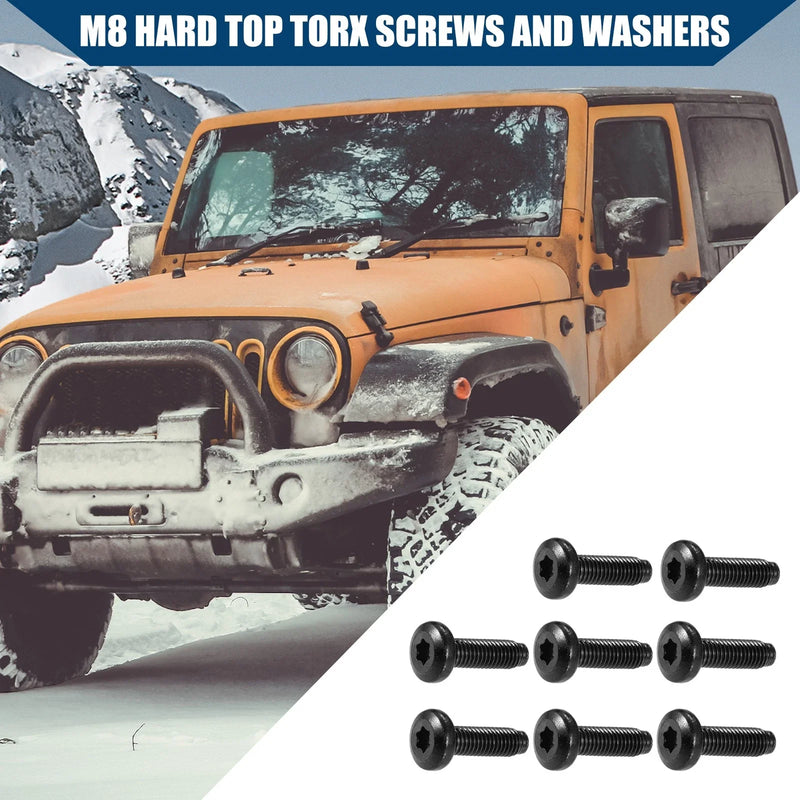 Jeep Wrangler JK 8 x Windshield Frame Screws (2007-2018)