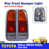 Tail Light Rear Lamp +Bulb Pair Fits Toyota Hilux RN20 RN25 Ute Truck 1974-78