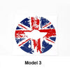 Mini Cooper F55 F56 F60 Union Jack Car Steering Wheel Sticker Logo Decal Fit