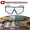Motorcycle Riding Goggles Light Blue Lens Black Blue Frame PC UV400
