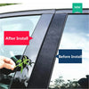 Flex 8 Pcs Glossy Black Door Window Trim Decal Covers (2019-2023)