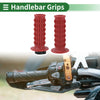 Motorcycle 25mm Hand Grips Cover Dark Red Scale Pattern