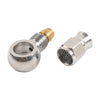 Motorcycle Brake Fittings 10.2mm Stainless Steel AN-3 Eye Banjo Hose Ends
