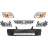 Bumper Cover Kit For 00-01 Toyota Camry with Corner Light