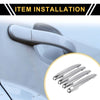 Toyota 4Runner (2003-2010) Chrome Silver 4 x Exterior Door Handle Covers